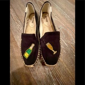 Soludos Embroidered CHEERS Espadrilles NWOT